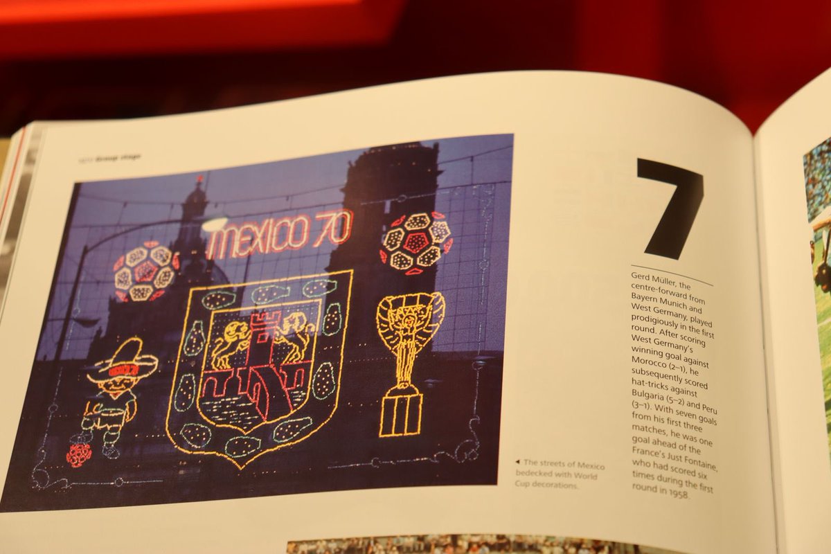 MartinAlvarezE_'s tweet photo. El Mundial de México 70 tuvo mucho que ver en la creación del D.Cuenca y las calles también nos tiraban un guiño de lo que podía venir.

Esta foto del libro “The Official History of the Fifa World Cup” muestra una de las decoraciones durante el Mundial.

¿Les recuerda a algo? https://t.co/HuHE031hre