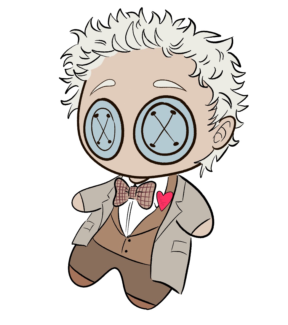 MagicArts14's tweet photo. Today is PART 1 of my new Good Omens Voodoo Doll Doodles 
Today we're starting with Aziraphael from Good Omens. 
I hope you all like it and you too @michaelsheen 
#GoodOmens #Aziraphael #GoodOmensPrime #VoodooDoll #AziraphaelVibes #fanart #Angelspell #digitalart https://t.co/rmINAid44D