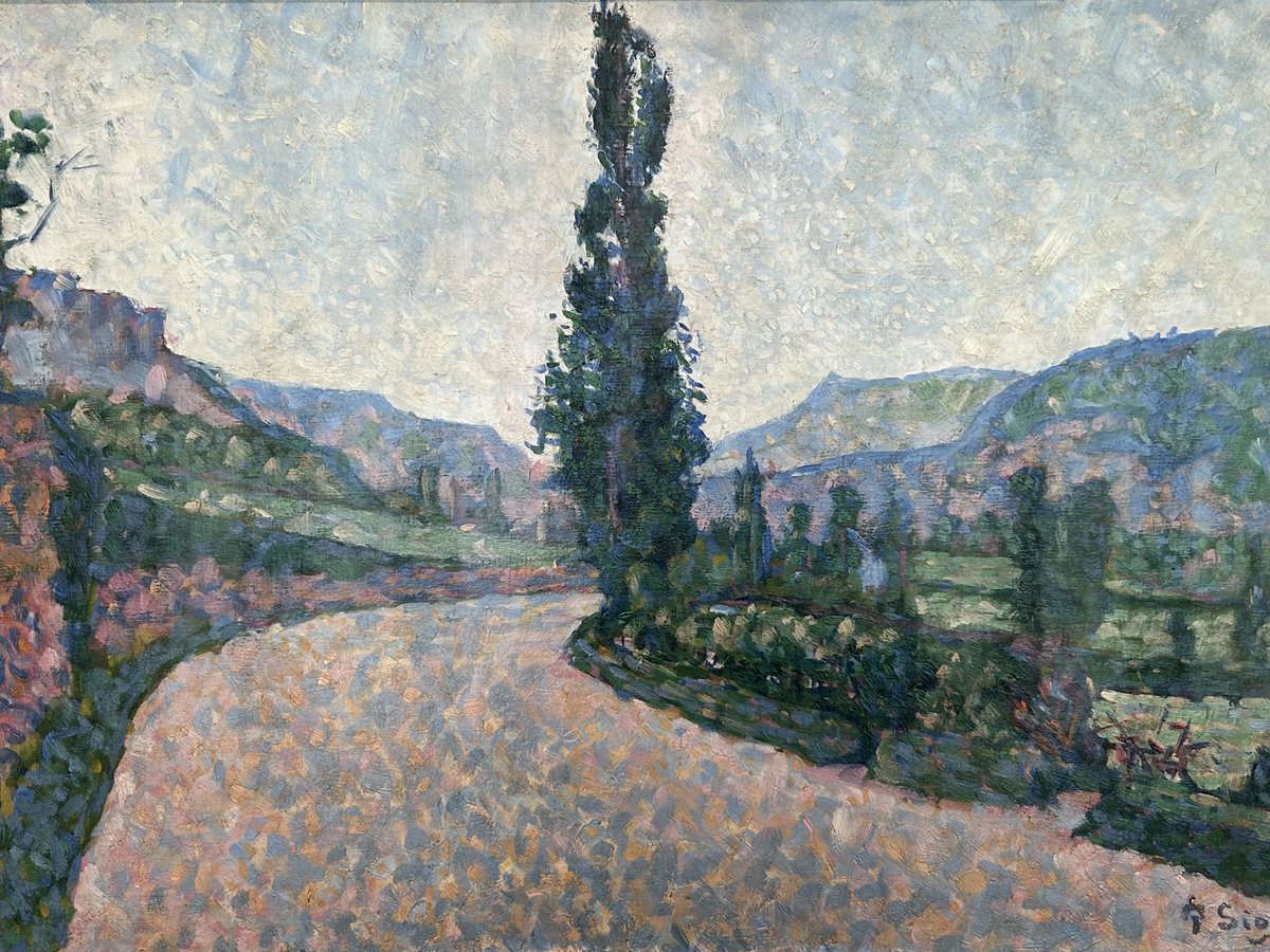 点描の画家、ポール・シニャックの「Comblat-le-Château（The Poplar