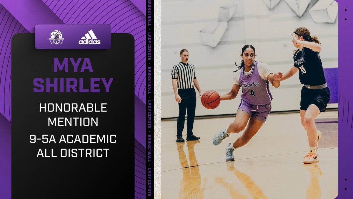 Congratulations to Mya Shirley
 UIL 9-5A Honorable Mention and Academic All District.