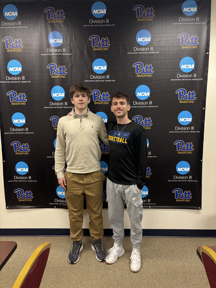 Thankful to be able to take an unofficial visit to Pitt-Bradford today! Thank you to Coach <a href="/treyerdman/">Trey</a> for having me. <a href="/PittBradfordMBB/">Pitt-Bradford University Men’s Basketball</a> <a href="/CentralPAElite/">Central PA Elite</a>