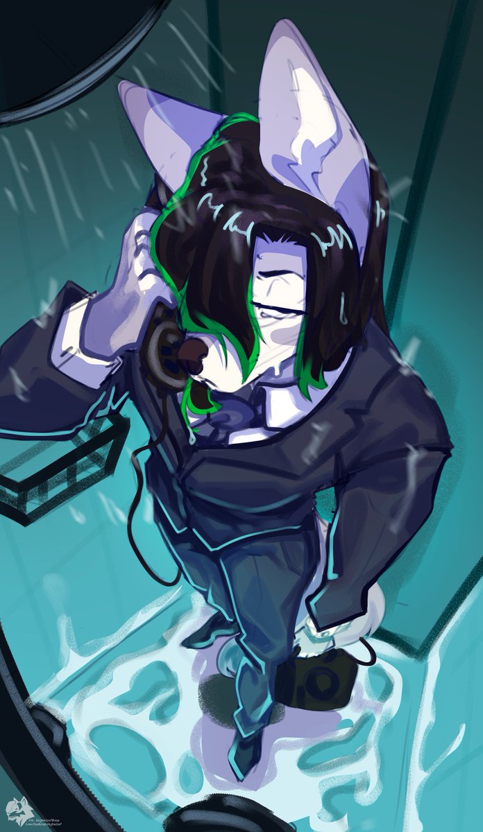 SkyHellef's tweet photo. "No signal, just noise"

Don’t try to dissect this piece for logic - there is none. It’s not meant to explain itself. It’s a provocation. A quiet act of protest
#furry #furryart #art #digitalart https://t.co/TrCy0Ww9oC