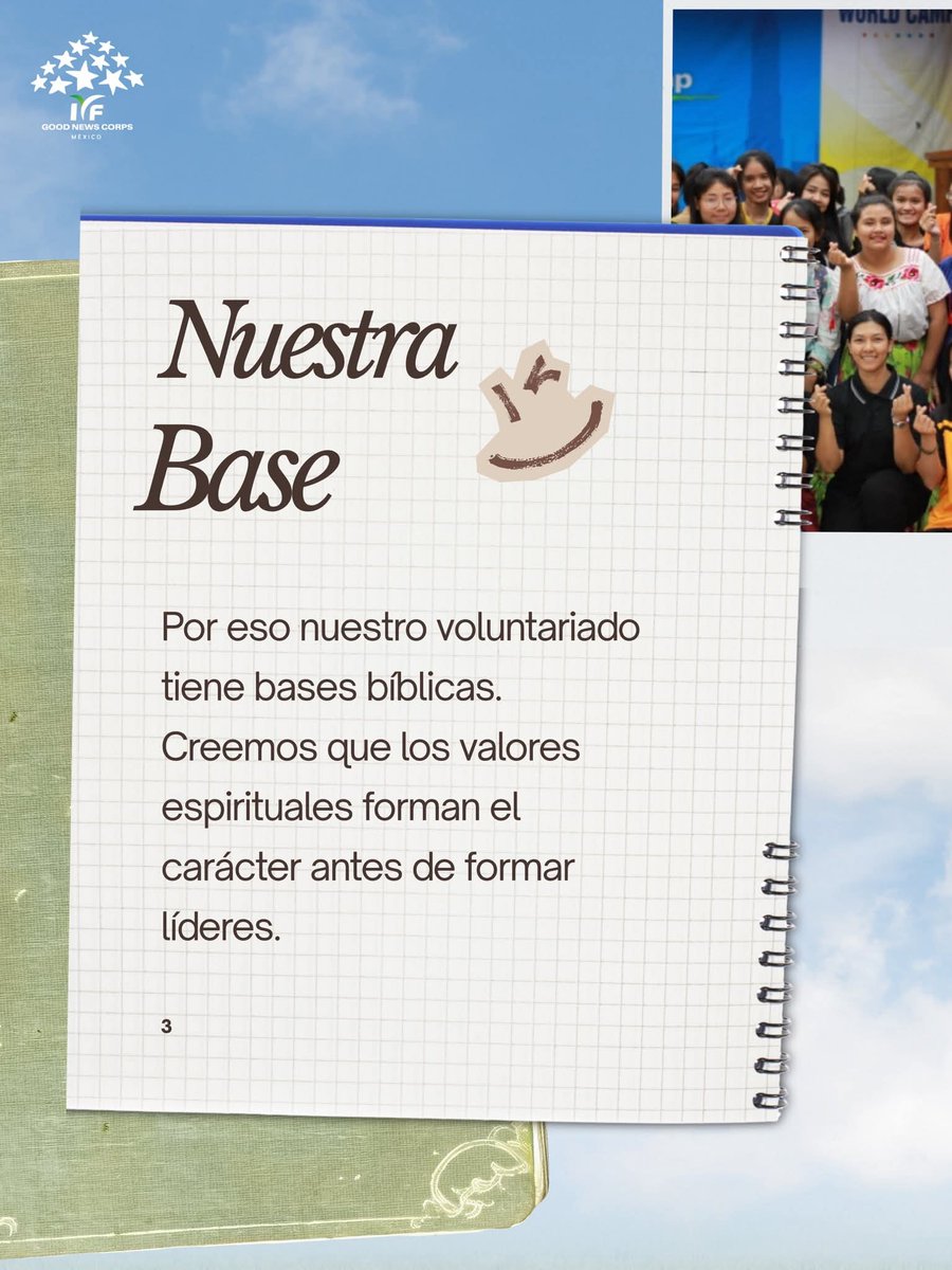 CorpsGood's tweet photo. “Ir por todo el mundo” no es solo una frase.
Para muchos voluntarios, fue una decisión que transformó su vida. 📖🌍

El programa de Good News Corps tiene bases bíblicas que inspiran cada paso: servir, amar y compartir esperanza.

Tal vez este sea tu momento. ✨ https://t.co/DAA9IIy5bA