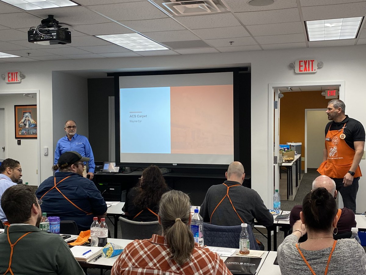 WayneCyr7's tweet photo. Had an awesome opportunity today to talk with some amazing HD managers about the awesome Pro flooring products at the HD. Thanks to DSM Steve Pobicki and DM Amy for inviting me today to share and answer their questions. 🎯🎯🎯🎯🎯🎯😃🎯🎯@AcsHeidi @DaveMusen @edcampoutlook https://t.co/yh6z4GmCgM