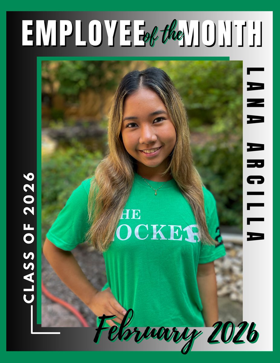 TheLocker_RHS's tweet image. Lana Arcilla is our February Employee of the Month! 👏

A true powerhouse on the heat presses, she works bell to bell, never complains, and always delivers. Reliable, organized, and a friend to all. We’re lucky to have her on our team! 💚

#StudentRunCommunityDriven