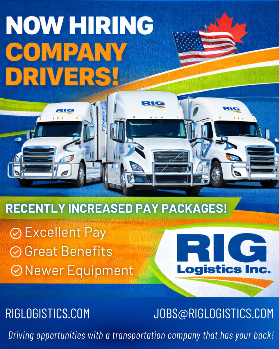 Email us at 📩 jobs@riglogistics.com or apply online at riglogistics.com