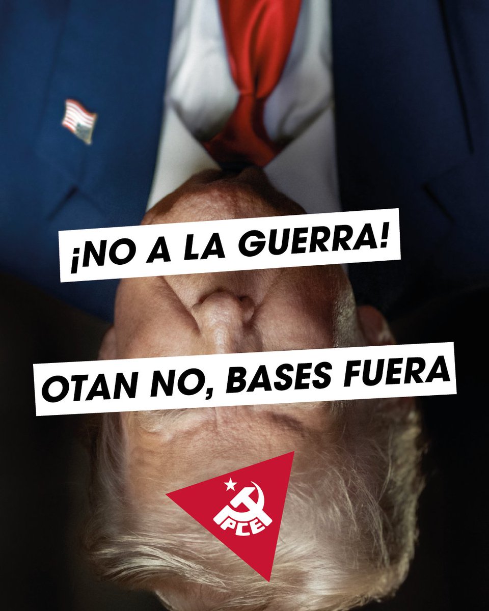 ‼️Ante las amenazas imperialistas de Trump contra nuestro país, redoblemos la lucha por la paz y por el respeto a nuestra soberanía.

Y que no vuelvan nunca jamás los barcos y los aviones de guerra de EEUU que ya se fueron.

¡NO A LA GUERRA! ¡OTAN NO, BASES FUERA! 🕊️🔻✊
