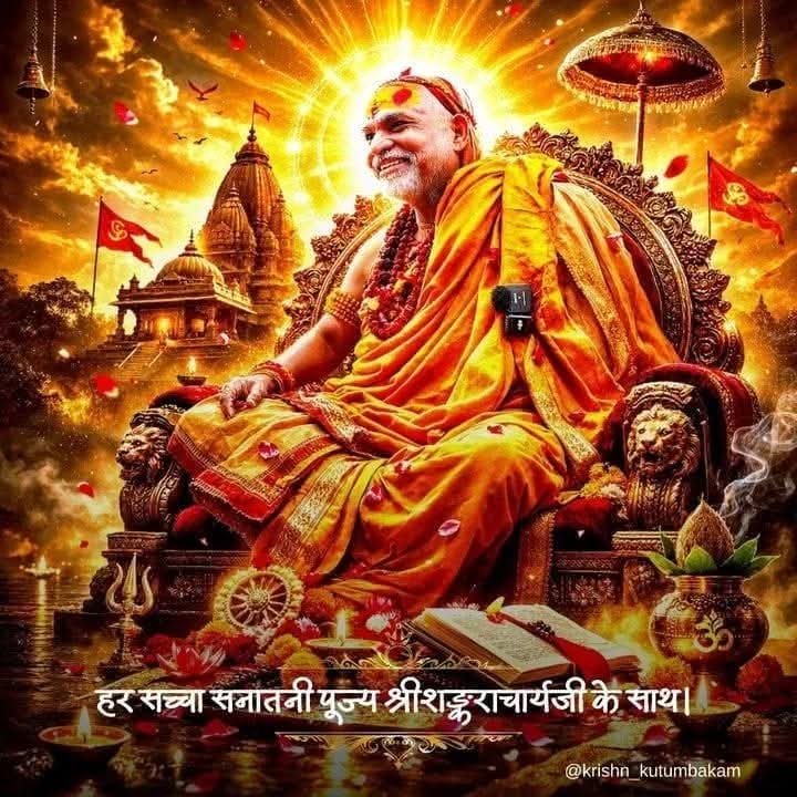 TiwariNiket_'s tweet photo. इलाहाबाद हाईकोर्ट में चार मुख्य बातें हुईं : 27/02/2026

१. कोर्ट में परमपूज्य गुरुदेव शंकराचार्य जी एवं उनके शिष्यों पर किसी भी तरह की गिरफ्तारी पर रोक लगाई।

२. सरकारी वकील यानी ASG ने खुद स्वीकार किया कि यौन शोषण के शिकार बच्चे शंकराचार्य जी या उनके मठ से किसी प्रकार भी संबंधित नहीं थे। शंकराचार्य जी का उन बच्चों से कोई लेना देना नहीं। वो बच्चे आशुतोष अपराधी उर्फ अश्विनी सिंह के ही पास रहते थे और अभी भी उसी के पास हैं। इस पर कोर्ट ने नाराज होते हुए उन बच्चों की कस्टडी जुविनाइल संस्था को देने का आदेश दिया और कहा कि वे आशुतोष के पास नहीं रहने चाहिए। यही बात पूज्य शंकराचार्य जी पहले दिन से कह रहे हैं। 

3. यह पाया गया कि यौन शोषण की जिस CD की या वीडियो की बात अपराधी आशुतोष बार बार कह रहा था वैसा कोई वीडियो या CD अस्तित्व में ही नहीं है। शंकराचार्य जी के खिलाफ ऐसा कोई वीडियो या CD पेश नहीं किया जा सका।

4. कोर्ट के बार बार मांगने पर भी आशुतोष अपराधी ना तो शंकराचार्य के विरुद्ध कोई प्रमाण दे पाया और ना ही यौन शोषण के शिकार बच्चों को गवाही के लिए पेश करा। उसके झूठ की कलई खुल गई। 

प्रथम चरण में सत्य की जीत हुई।

दो हजार से अधिक अधिवक्ताओं द्वारा हर हर महादेव और जय शंकराचार्य के नारों और तालियों के साथ गूंज उठा कोर्टरूम। 

हमे गर्व है हमारे शंकराचार्य जी इस कलयुग में भी धर्म और गौ रक्षा के लिए अविचल रूप से खड़े हैं।। 🚩🚩