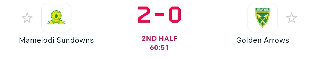 Mzansipresser's tweet image. LIVE, over an hour gone between Mamelodi Sundowns and Golden Arrows, still Sundowns 2 Arrows 0.

#Sundowns #Arrows #BetwayPrem