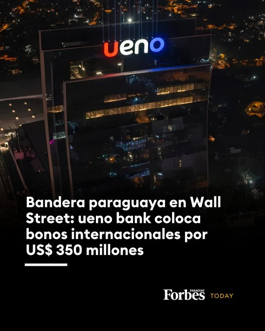 𝗖𝗢𝗡𝗙𝗜𝗥𝗠𝗔𝗗𝗢 ... 𝗘𝗦𝗧𝗔𝗠𝗢𝗦 𝗔𝗡𝗧𝗘 𝗟𝗔 𝗠𝗔𝗬𝗢𝗥 𝗘𝗦𝗧𝗔𝗙𝗔 𝗕𝗔𝗡𝗖𝗔𝗥𝗜𝗔 𝗘𝗡 𝗟𝗔 𝗛𝗜𝗦𝗧𝗢𝗥𝗜𝗔 𝗗𝗘𝗟 𝗣𝗔𝗥𝗔𝗚𝗨𝗔𝗬

♦𝗨𝗘𝗡𝗢 le paga al IPS una tasa nominal anual de 𝟳,𝟮𝟳% por sus CDAs a 5 años ... y coloca sus bonos en EE UU a 𝟲,𝟳𝟬%, al