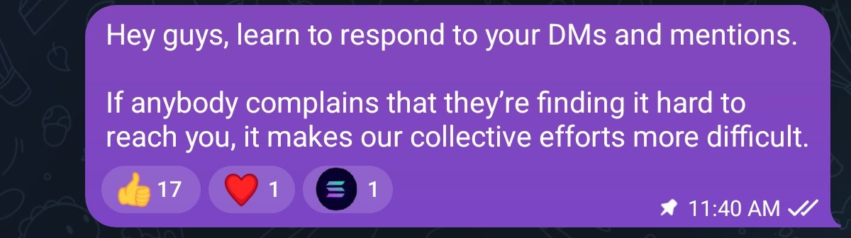 I also take out hour long sessions teaching the team the importance of being accessible and responsive. 

You cannot quantity the impact this simple trick has had on our work. 

There's a reason we're also always on the ground, traveling, meeting builders, and speaking to
