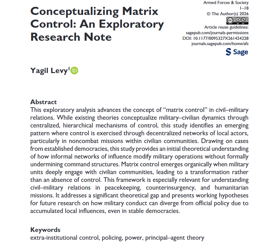 Armed Forces & Society tweet media