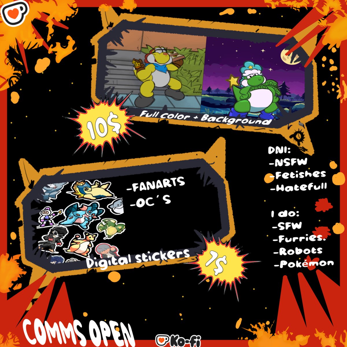 PEXI: (COMMS Open: 2/10) (STICKERS: 2/30) tweet media