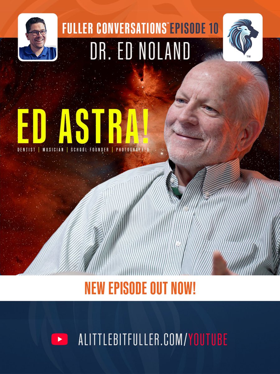 ABitFuller's tweet photo. Want to know the coolest dentist on this planet...and any other for that matter?  Check out my conversation with Dr. Ed Noland: dentist, musician, school founder and astrophotographer! AND, discover how to get him to buy you a free cup of COFFEE! ☕️😊

Out now on YouTube! https://t.co/3ZaMGi1YJ3

Make every conversation A LITTLE BIT FULLER!

#ChristIsKing
#ALittleBitFuller 
#FullerConversations