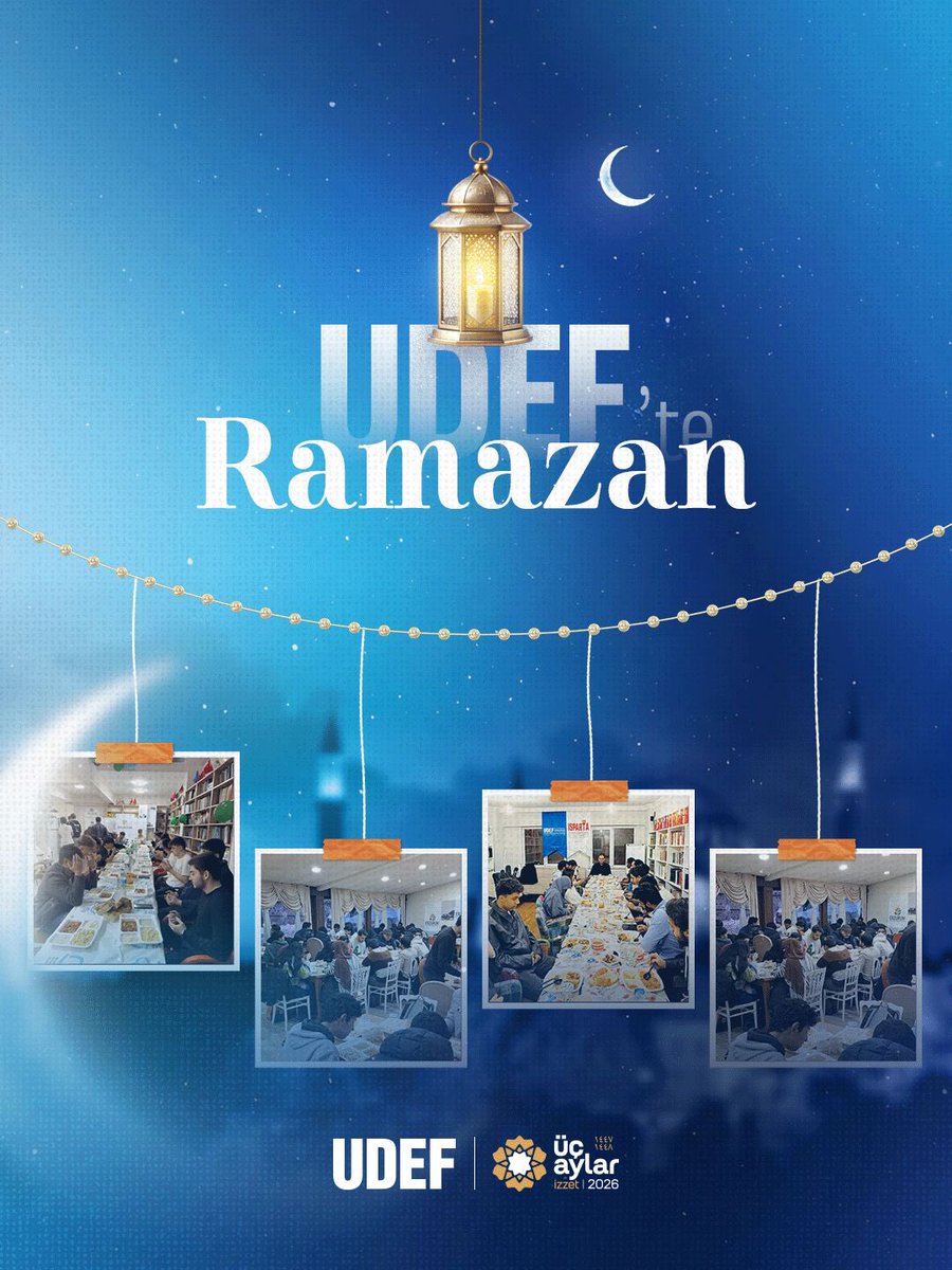 udeforgtr's tweet photo. 🌙✨ UDEF’TE RAMAZAN

📍 Ramazan ayının bereketini Türkiye’nin dört bir yanında uluslararası öğrencilerimizle birlikte paylaşıyor, iftar sofralarında kardeşliğimizi pekiştiriyoruz.

İşte derneklerimizden öne çıkan Ramazan buluşmaları:

📌 Isparta – Isparta Uluslararası Öğrenci Derneği
İftar soframızda Bangladeşli, Pakistanlı, Nepalli ve Somalili öğrencilerimizle bir araya gelerek Ramazan’ın bereketini paylaştık. Kardeşlik ve dayanışma içinde geçen bu anlamlı buluşmada öğrencilerimiz ve gönüllülerimiz aynı sofrada buluştu.

📌 Balıkesir – Balıkesir Uluslararası Öğrenci Derneği
Farklı ülkelerden gelen uluslararası öğrencilerimiz iftar sofrasında bir araya gelerek Ramazan’ın kardeşlik ve birlik ruhunu paylaştı. Bu anlamlı buluşmada öğrencilerimiz ve gönüllülerimiz aynı sofranın bereketini birlikte yaşadı.

📌 Bursa – İpekyolu Uluslararası Öğrenci Derneği
Bu akşam Suriyeli hanım misafir öğrencilerimizle iftar soframızda bir araya geldik. Ramazan’ın manevi atmosferinde gerçekleşen buluşmada kardeşlik ve dayanışma duyguları pekişti.

📌 Erzurum – Erzurum Uluslararası Öğrenci Derneği
Ramazan iftarlarımız devam ediyor. Bu akşam iftar soframızda Pakistanlı öğrencilerimizi misafir ederek Ramazan’ın paylaşma ve kardeşlik ruhunu birlikte yaşadık.

Federasyonumuza bağlı derneklerimizin Ramazan ayındaki faaliyetlerinden öne çıkan kareleri incelemek için kaydırabilirsiniz. 👉

#UDEFteRamazan #UDEF #UluslararasıÖğrenciler
#RamazanBereketi #İftarSofrası