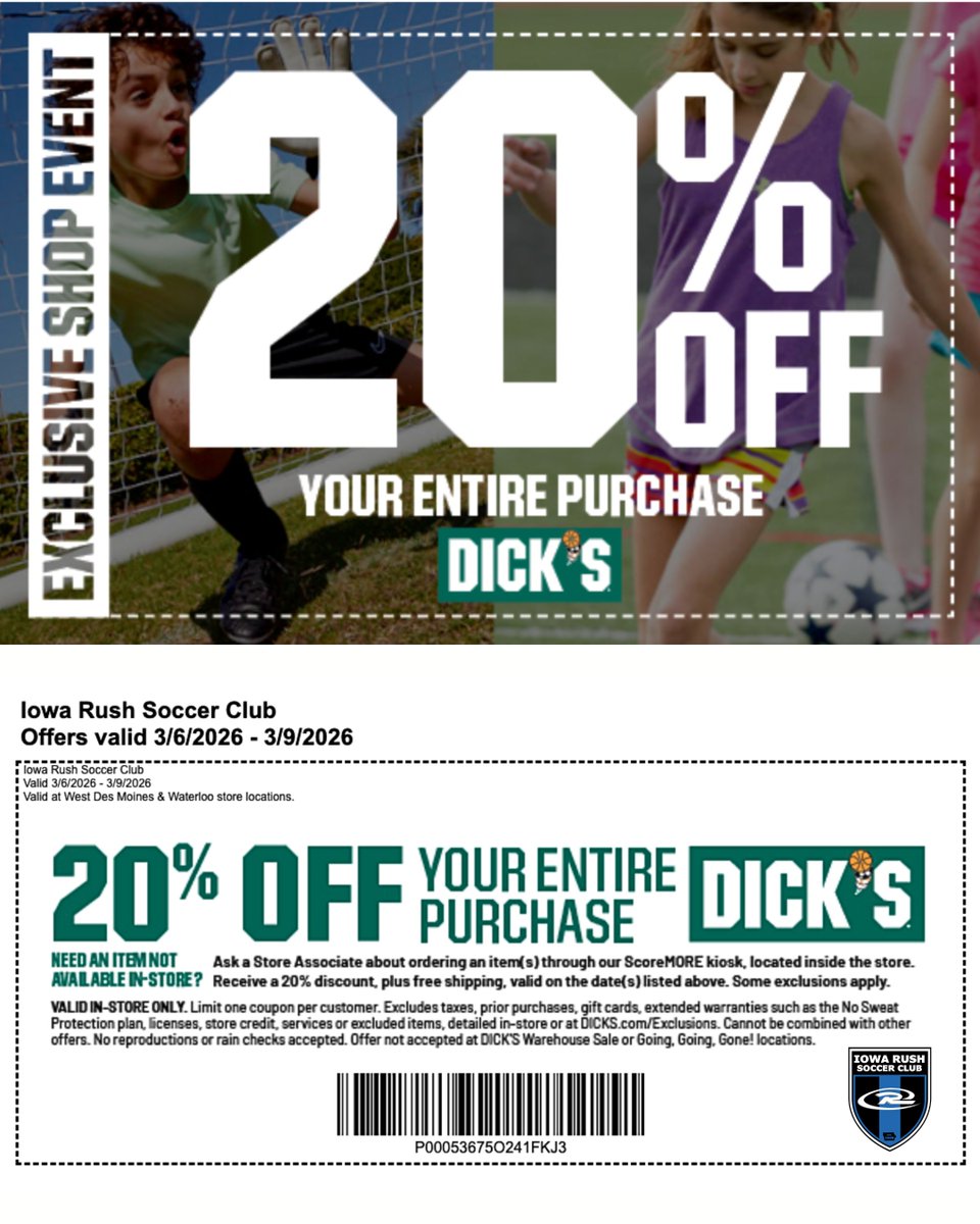 Iowa Rush SC tweet media