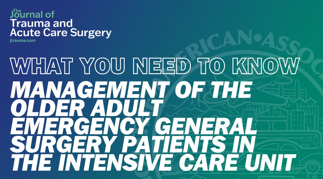 Journal of Trauma and Acute Care Surgery tweet media