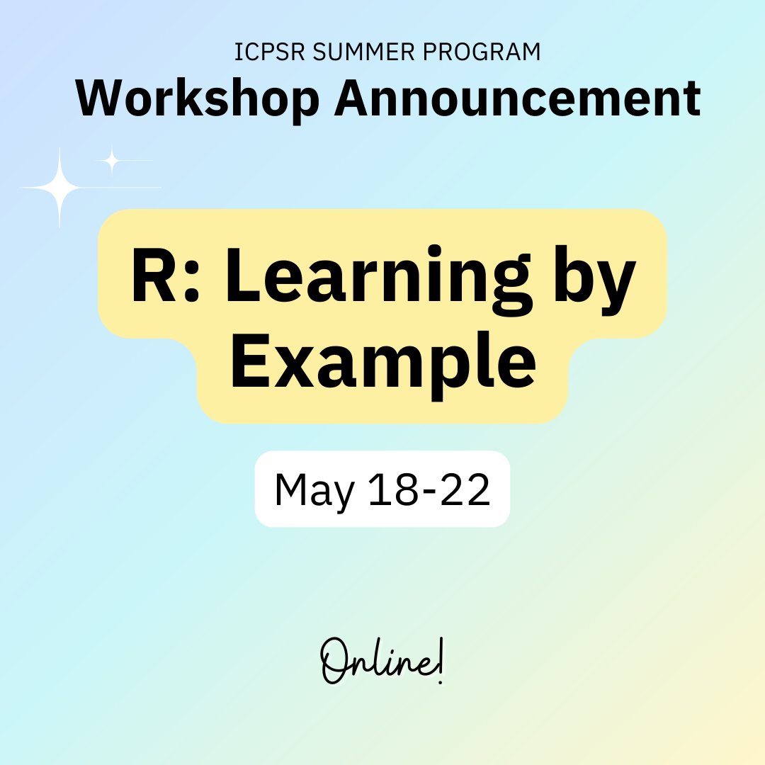 ICPSR Summer Program tweet media