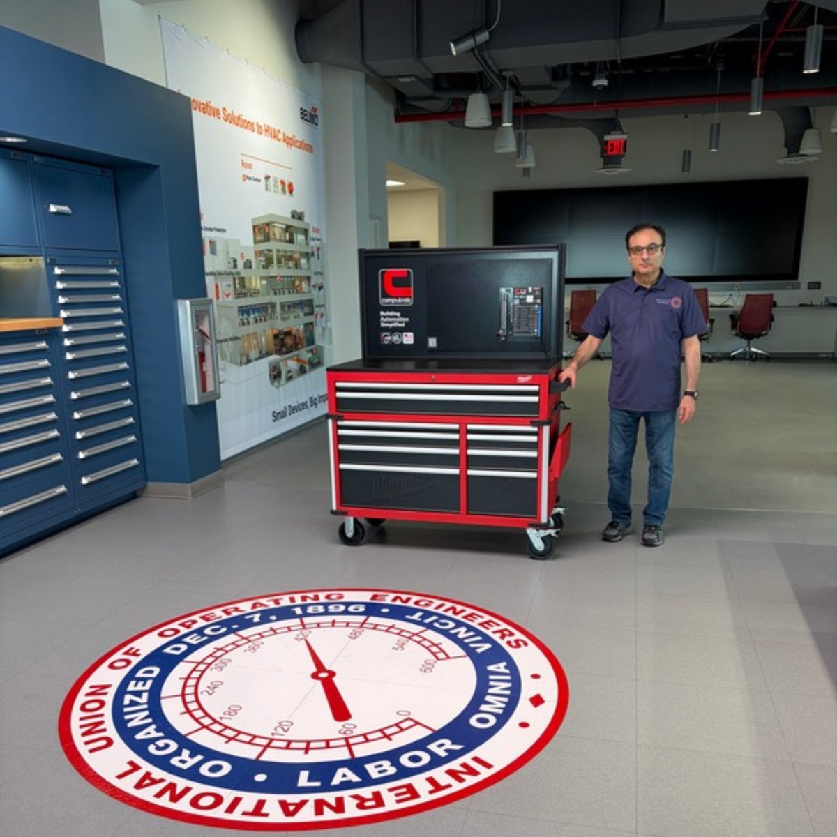 We recently visited the IUOE International Training and Education Center to deliver the first Computrols Training Cart to Nasser Dollah for the ITEC’s classes.

We support hands-on education and love to help to prepare the students with real-world Building Automation experience!