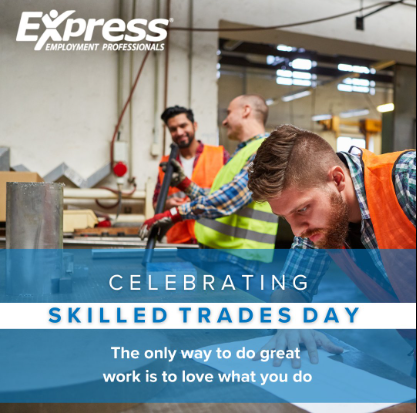 🛠️ Happy National Skilled Trades Day! Today we honor the skilled professionals who build, fix, and power our world. Your hard work keeps us moving—thank you!
#SkilledTrades #ExpressEmployment #TradePride