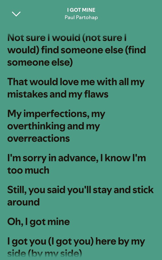 stormrgrc's tweet photo. in fairness, ganda mga songs ni Paul Partohap ha. tapos yung mga lyrics, familiar ba sa tenga uy hahahaha parang narinig ko na sa interviews or nabasa ko na sa mga letter letters nung kakilala nating duo 🤭 https://t.co/JZvAJebCMb
