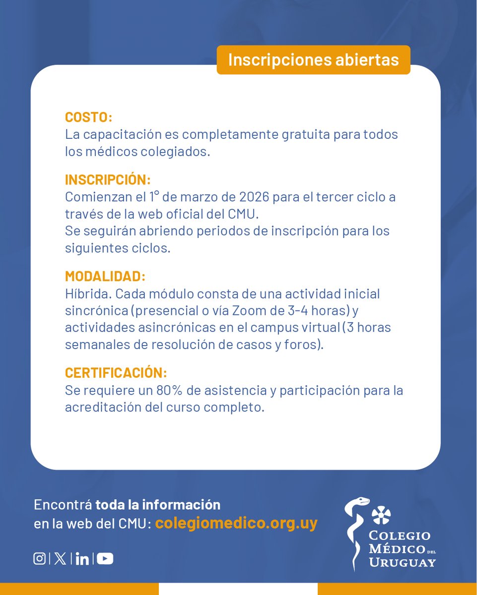 Colegio Médico del Uruguay tweet media