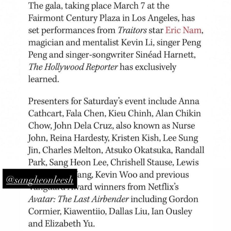 Anna Cathcart and Sang Heon Lee presenting awards on saturday in LA

Unforgettable Gala 🔥