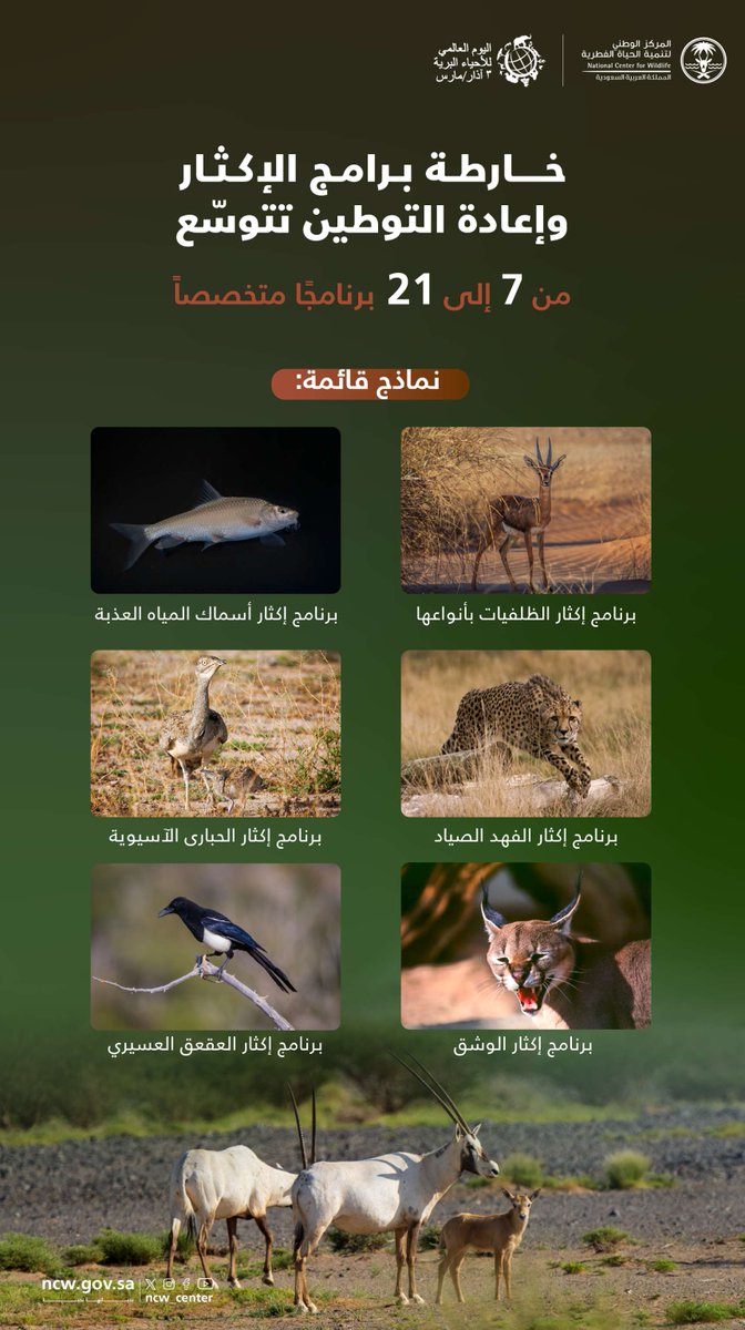 المركز الوطني لتنمية الحياة الفطرية tweet media