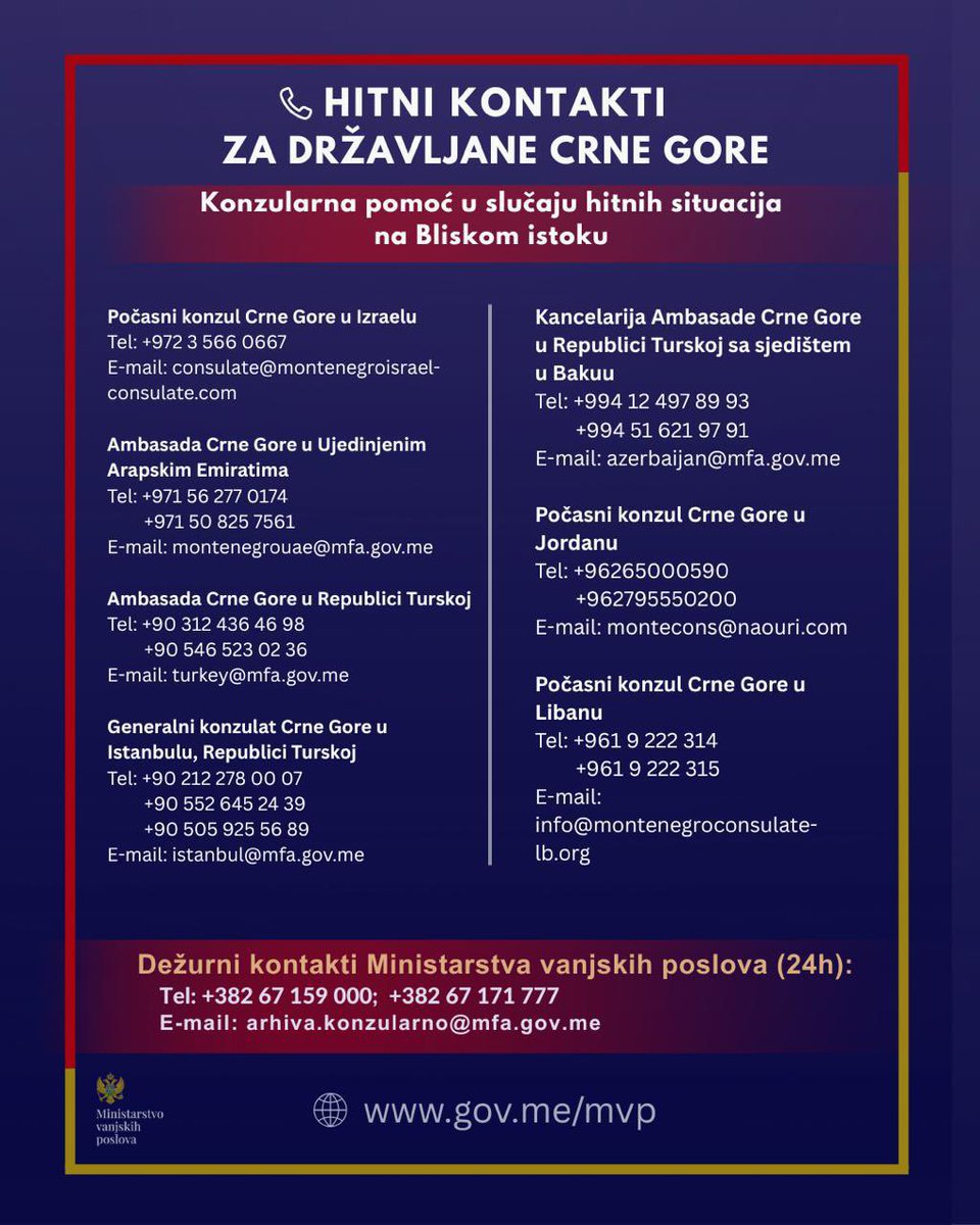 MFA Montenegro tweet media