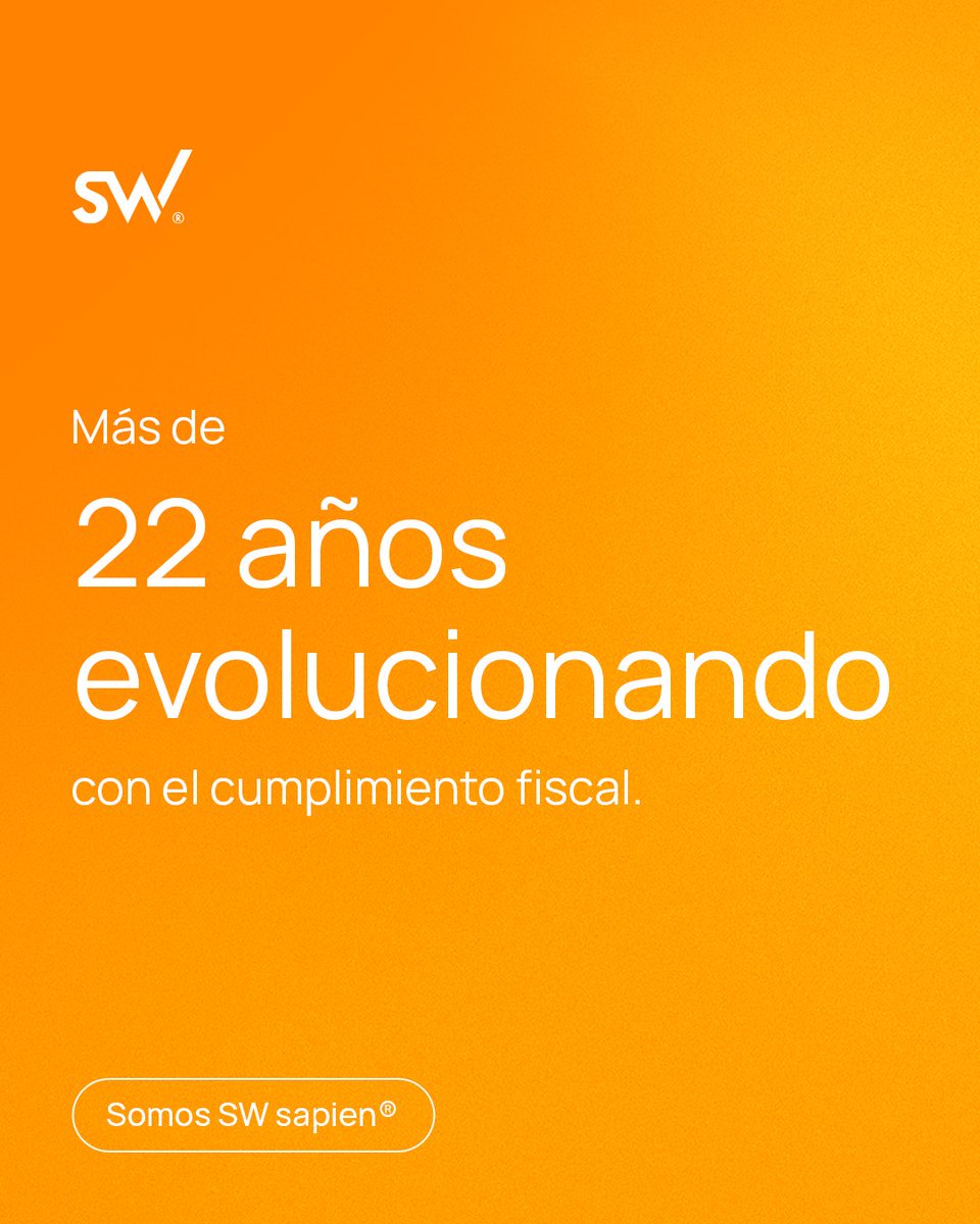 SWsapien's tweet photo. Encabezamos el timbrado de CFDI en México con tecnología diseñada para simplificar el cumplimiento fiscal y acelerar la transformación digital de las empresas.

Conoce más de nuestras soluciones
https://t.co/0OkqAROpL0 https://t.co/qSvFF7JjnX