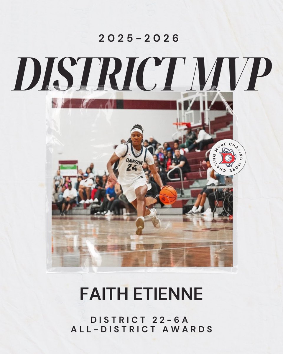 DISTRICT MVP - FAITH ETIENNE 🤩 <a href="/Estrella24Faith/">Faith ⭐️ Etienne</a> <a href="/DawsonHighSchl/">Dawson Eagles</a> <a href="/AthlPearlandisd/">Pearland ISD Athletics Department</a> <a href="/drdavis111/">Dr. David Davis</a>