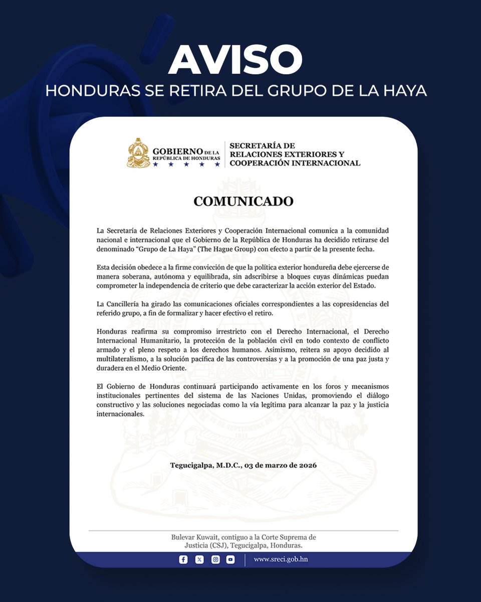 Embajada de la República de Honduras en Colombia tweet media