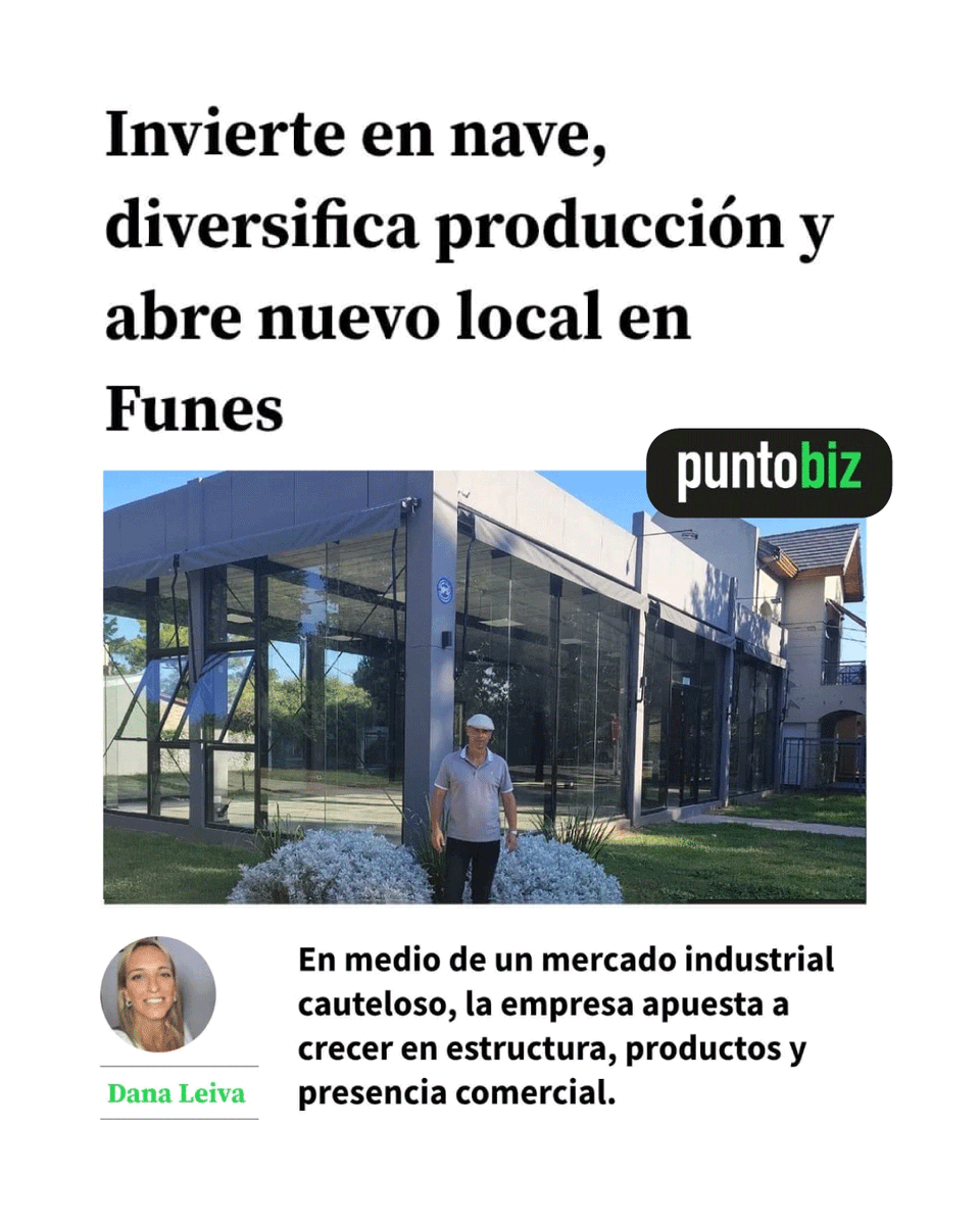 AmericaInca's tweet photo. Te compartimos la nota que realizamos junto a Punto Biz donde contamos lo que se viene para América Inca 🔥
Nueva nave en Ciudad Industria, más inversión, incorporación de equipo, diversificación de productos y la apertura de un showroom experiencial en Funes. https://t.co/9SUAEOqhd2