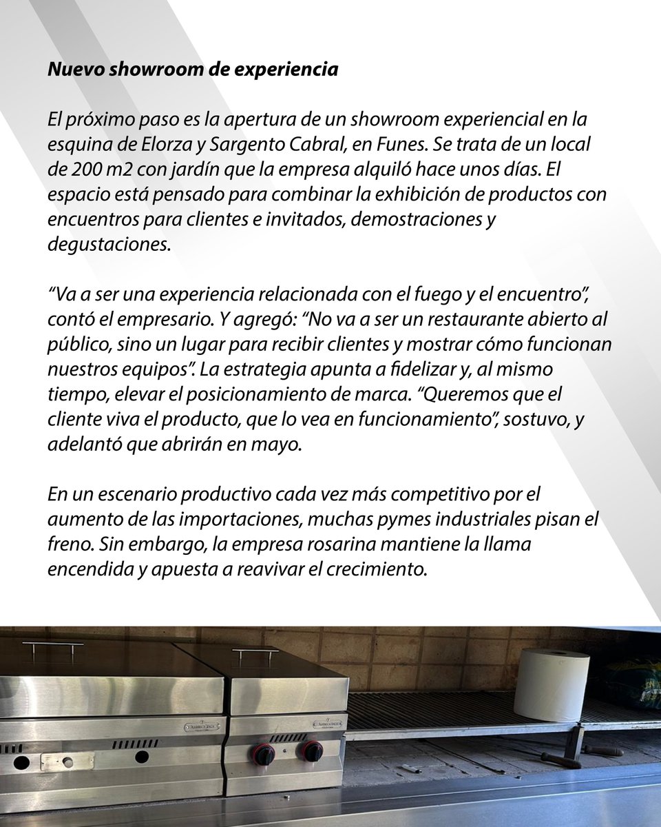 AmericaInca's tweet photo. Te compartimos la nota que realizamos junto a Punto Biz donde contamos lo que se viene para América Inca 🔥
Nueva nave en Ciudad Industria, más inversión, incorporación de equipo, diversificación de productos y la apertura de un showroom experiencial en Funes. https://t.co/9SUAEOqhd2