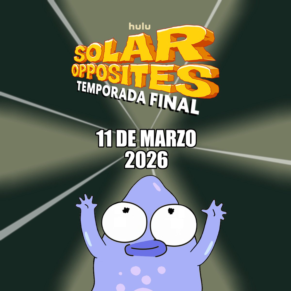 SolarOppositesE's tweet photo. La temporada final de #SolarOpposites se estrena en 1 semana en @DisneyPlusES https://t.co/IIKvHQ4XVv