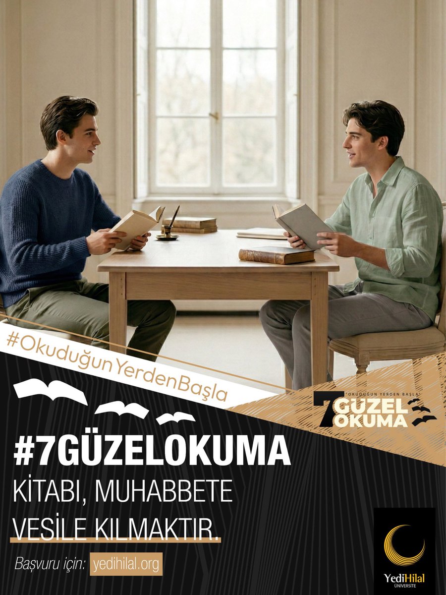 gucluayberkk's tweet photo. Kitabı muhabbete vesile kılmaktır.       Başvuru için:https://t.co/hUwVhOaviN            #7GüzelOkuma     #OkuduğunYerdenBaşla https://t.co/EsmK0CEILu