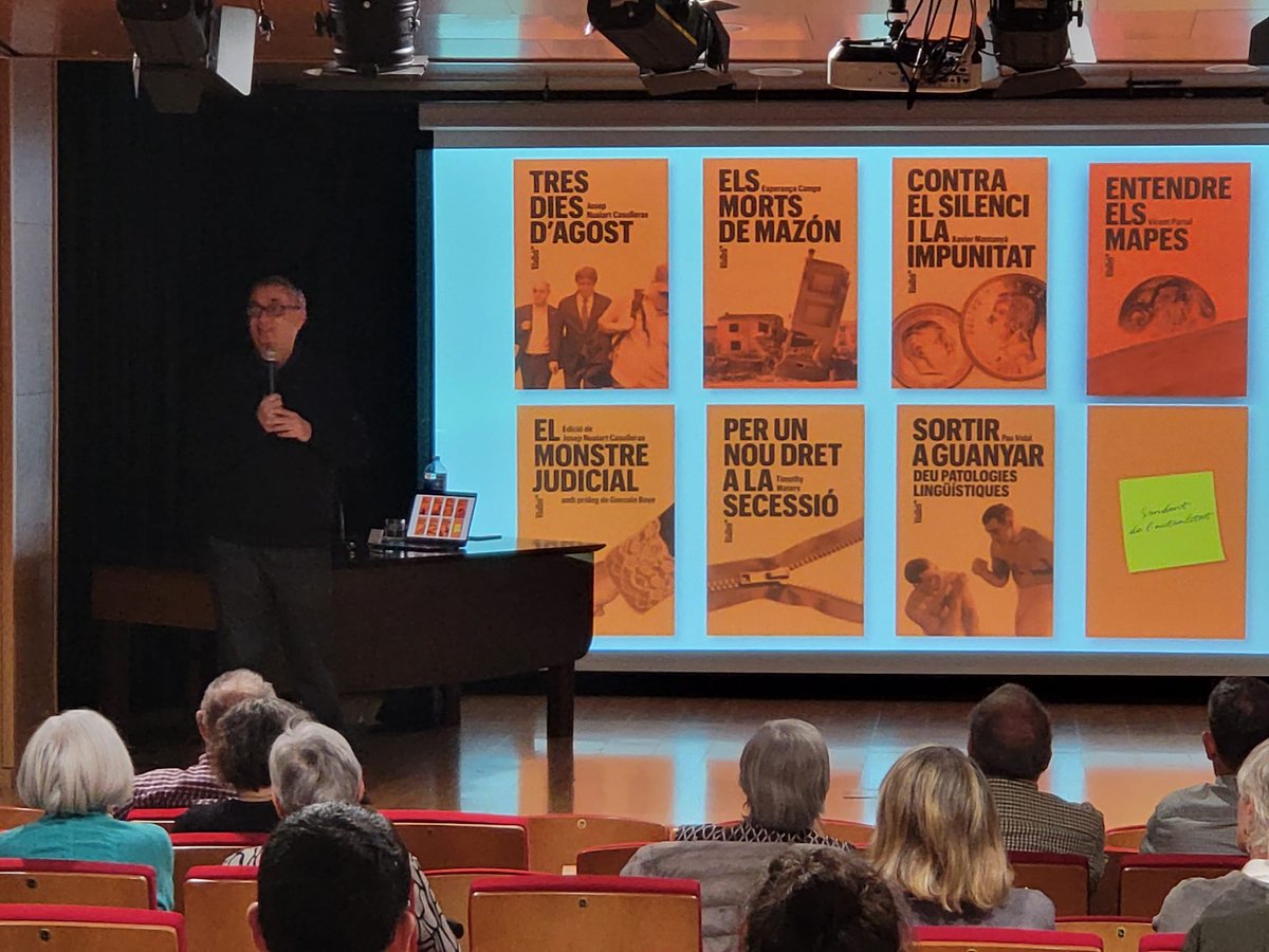 📖 #Olesa #Abrera – Aquest passat dijous vam gaudir d’una interessantíssima presentació del llibre "Entendre els mapes" amb el seu autor, Vicent Partal (<a href="/vpartal/">Vicent Partal</a>), periodista i director de <a href="/VilaWeb/">VilaWeb</a>, publicació digital de referència.