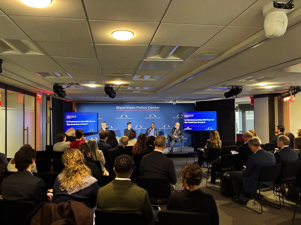 NAR VP of Policy Advocacy Bryan Greene spoke at the <a href="/BPC_Bipartisan/">Bipartisan Policy Center</a> panel on the future of homeownership in America and policy solutions to support first-time homebuyers &amp; protect the American Dream of homeownership. Watch here: youtube.com/watch?v=ceQ8dM…