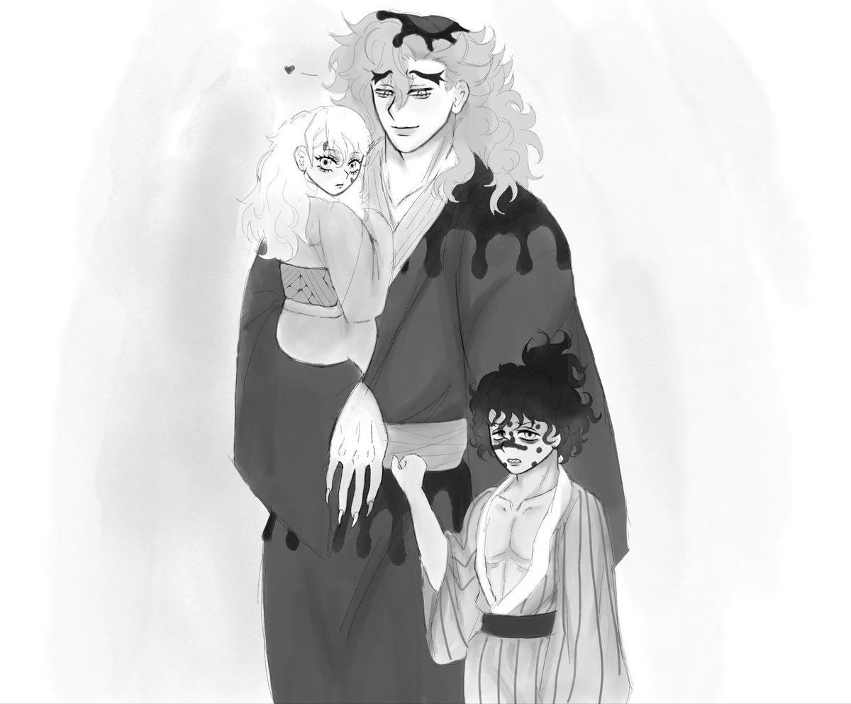 SINC3RIST's tweet photo. Father figure #Douma #Gyutaro #Daki https://t.co/HVqSLxLupq