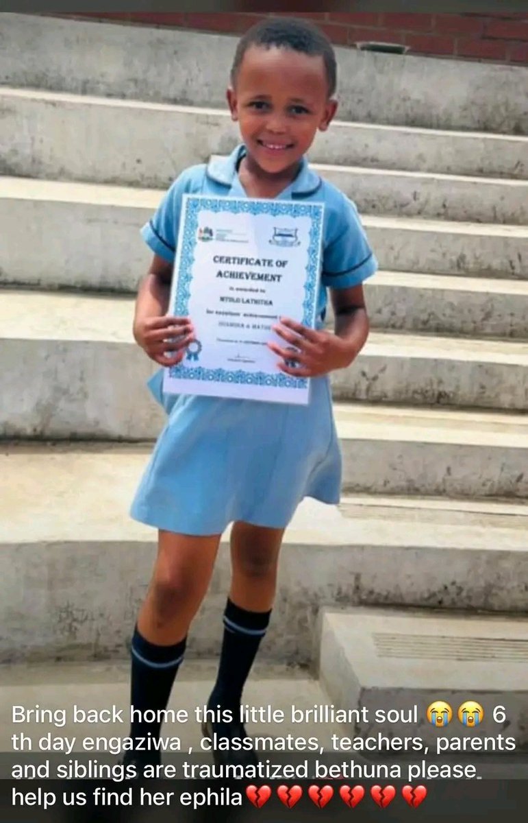 She is only 7 years old 😭
Lord, Please bring her back to us 🙏🙏
#BringBackLathitha