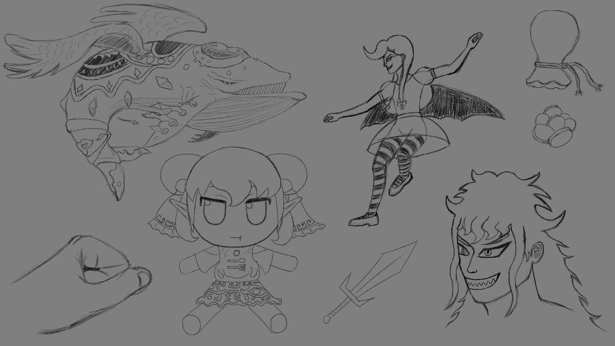 ArtOfAquarius's tweet photo. Some sketches. https://t.co/UnM0VJpecK