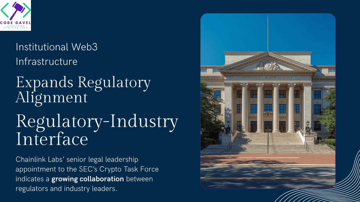 GavelCode's tweet photo. 🏛️ Institutional Web3 is going compliance-first.

Chainlink integrations on Canton enable Proof of Reserve and real-time RWA verification — aligning tokenization with regulatory expectations.

#Web3 #DigitalAssets #Tokenization #CryptoCompliance #FinTech #CodeGavel https://t.co/l5bcVVw1If