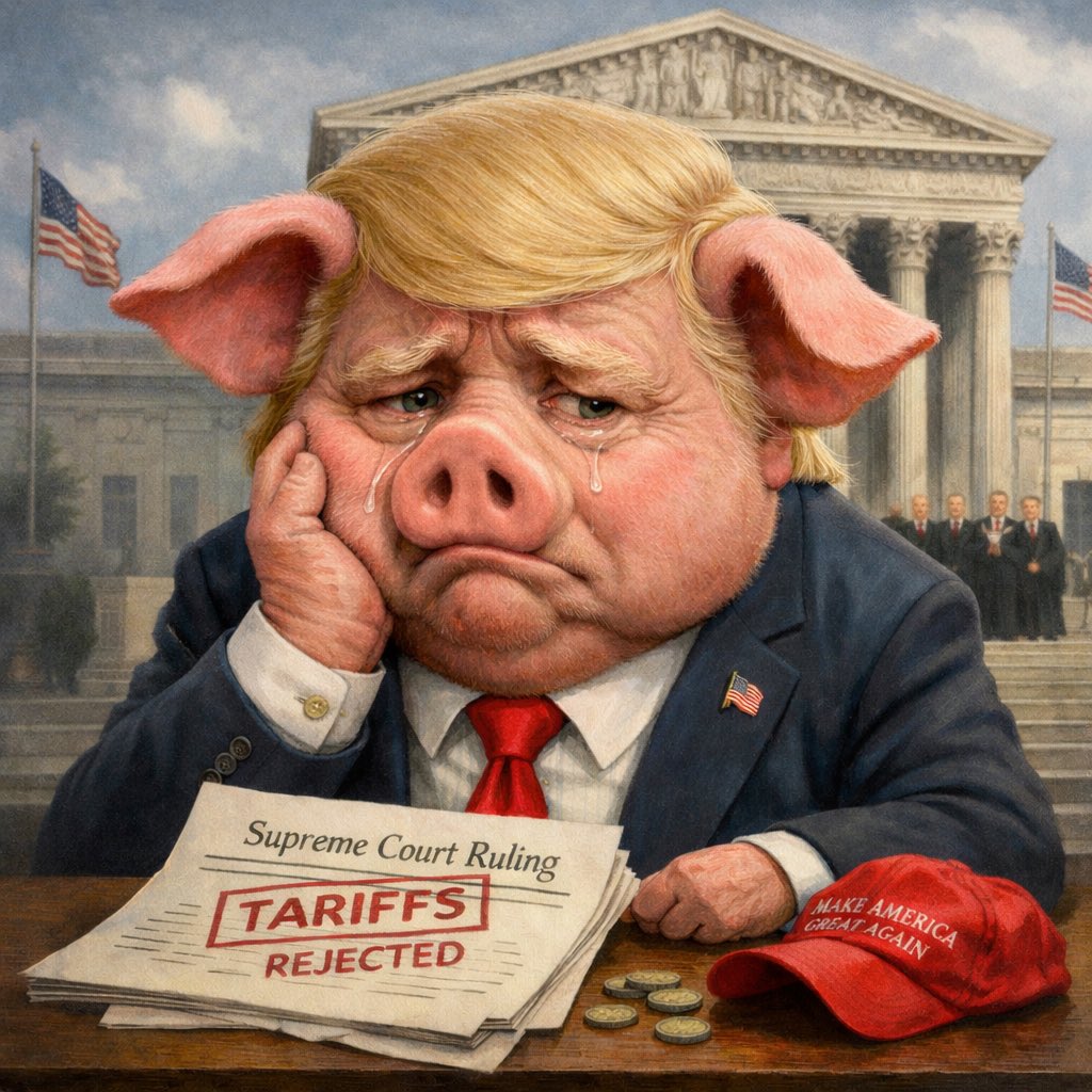 This would be Karoline Leavitt is she were an old and declining ManBoyPig. No really, she does look like a pig though.

More than Piggy here...