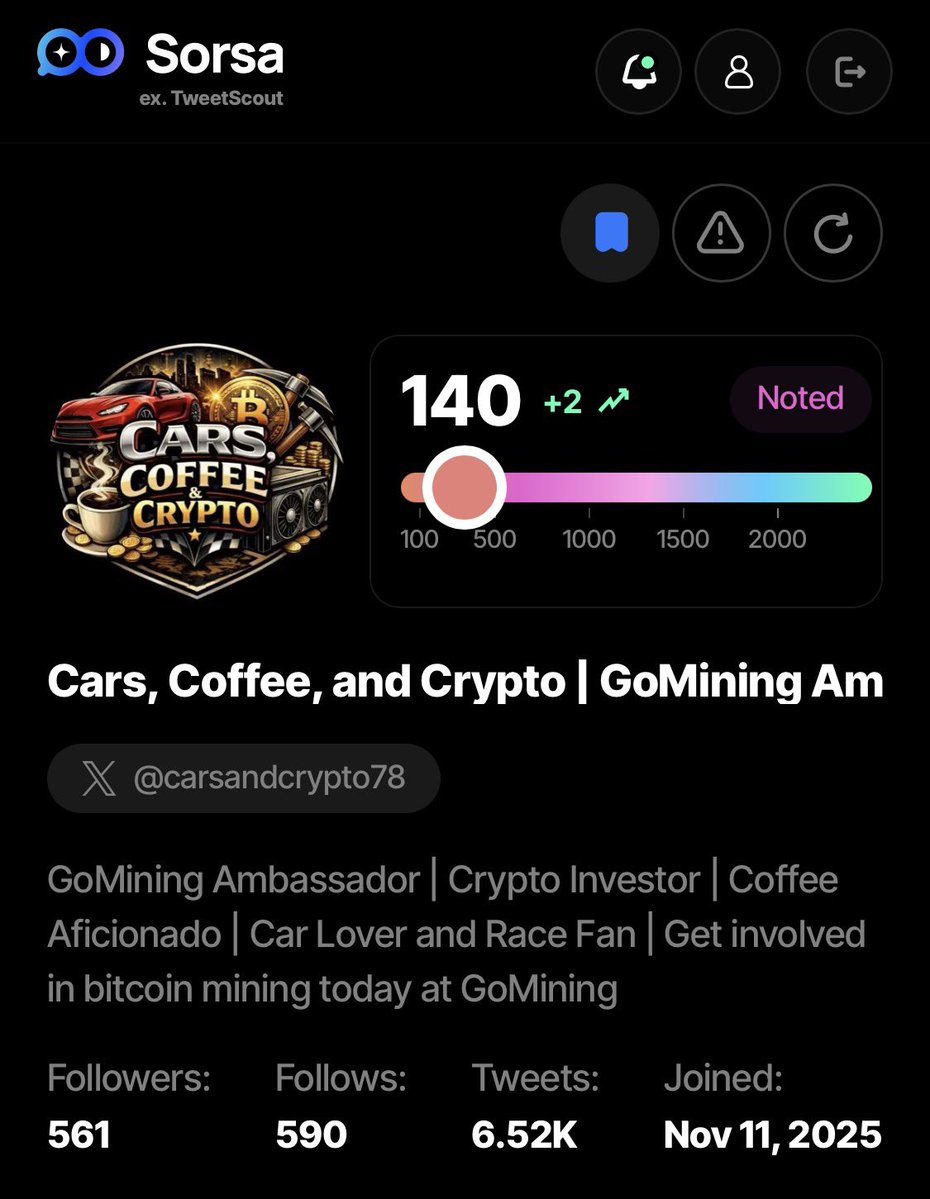 Cars, Coffee, and Crypto | GoMining Ambassador tweet media