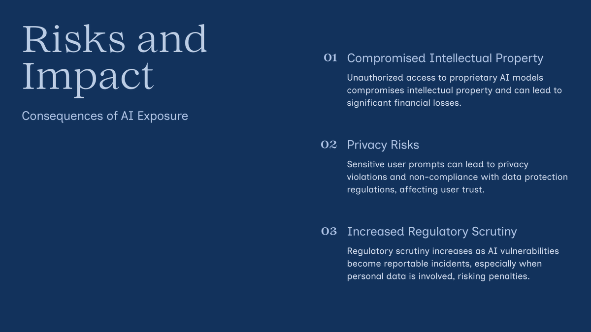 GavelCode's tweet photo. 🤖 Exposed API keys left enterprise AI systems vulnerable.

AI compliance isn’t just policy — it’s cybersecurity fundamentals.

#AICompliance #CyberSecurity #DevSecOps #DataProtection #TechRisk #CodeGavel https://t.co/iroa8178gS