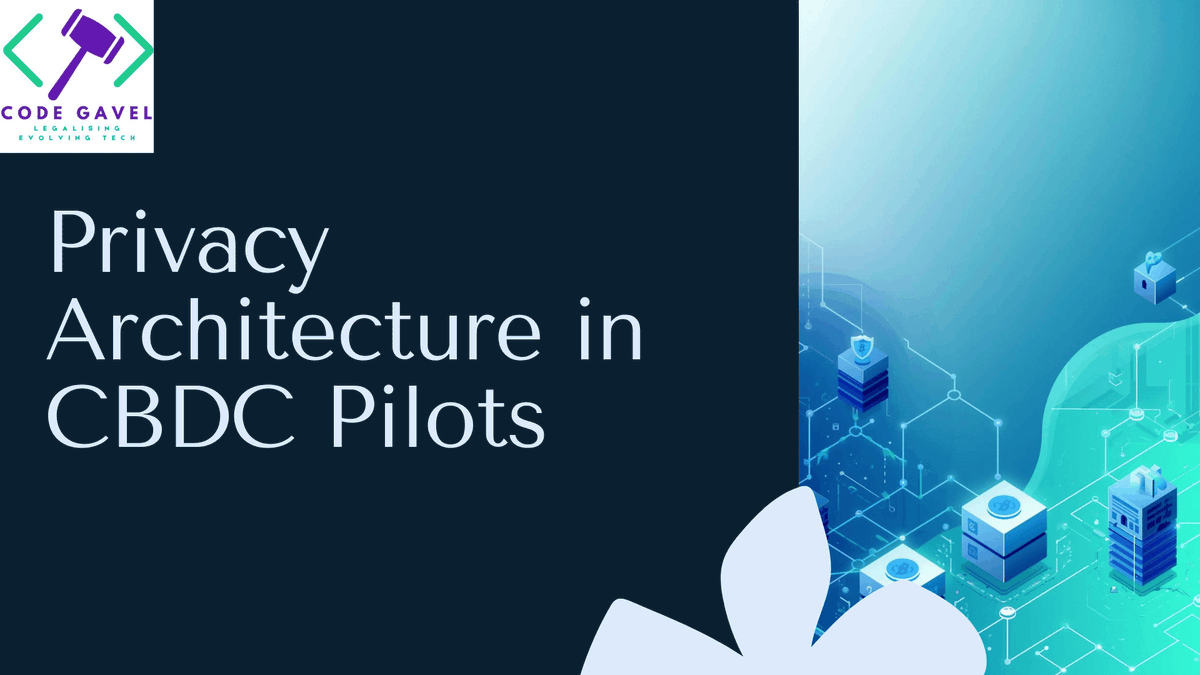 GavelCode's tweet image. 💳 CBDC pilots may be underusing privacy-enhancing tech like zero-knowledge proofs.

Traceability vs. anonymity is becoming a core design debate.

#CBDC #PrivacyByDesign #DigitalCurrency #FinTechPolicy #CryptoLaw #CodeGavel