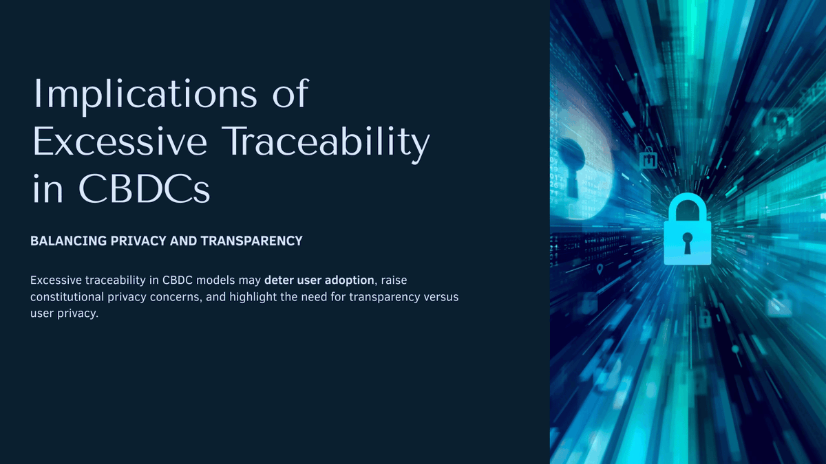 GavelCode's tweet image. 💳 CBDC pilots may be underusing privacy-enhancing tech like zero-knowledge proofs.

Traceability vs. anonymity is becoming a core design debate.

#CBDC #PrivacyByDesign #DigitalCurrency #FinTechPolicy #CryptoLaw #CodeGavel
