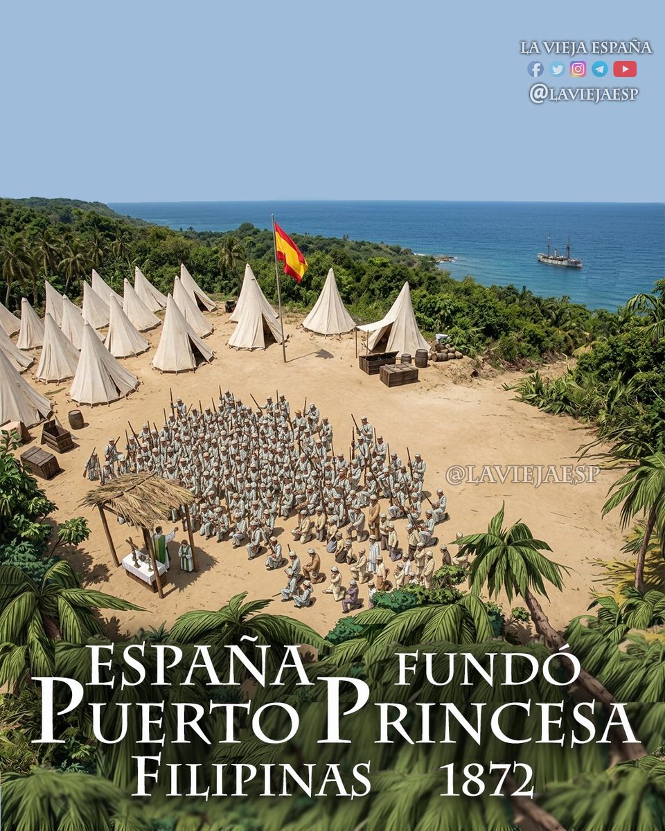 LA FUNDACIÓN DE PUERTO PRINCESA (FILIPINAS)
Hacia la segunda mitad del siglo XIX, la isla de Paragua (actual Palawan), era una joya sin pulir. Su ubicación estratégica entre el Mar de China Meridional y el Mar de Sulu la convertía en un punto de control
laviejaespaña.es/fundacion-puer…