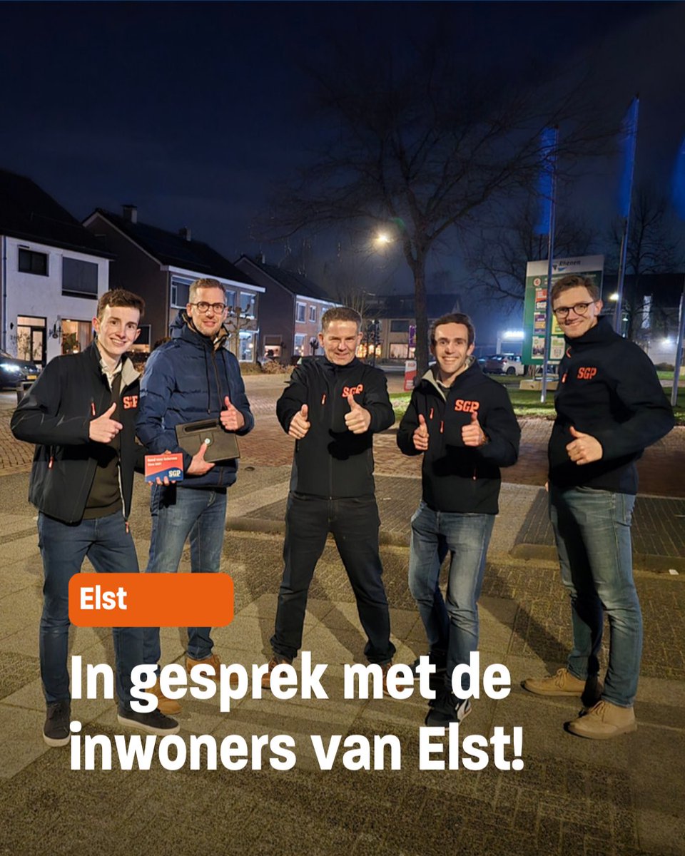 SGPrhenen's tweet photo. Gisteravond gingen we in gesprek met de inwoners uit Elst!
We hebben gesproken over veiligheid, nieuwbouw en hoe de SGP overlast zoals hondenpoep wil aanpakken.

Bedankt voor de vele mooie gesprekken! Graag gaan we voor jullie aan de slag! https://t.co/hbm9HTeGbY