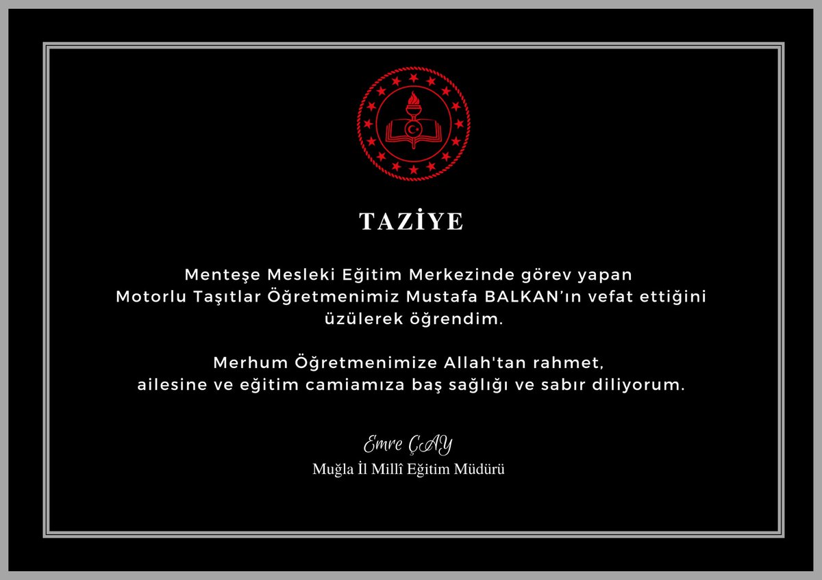 Muğla İl Millî Eğitim Müdürlüğü tweet media